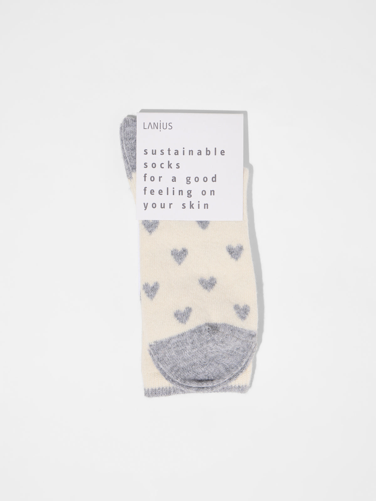 Lanius - Socken mit Herzen GOTS