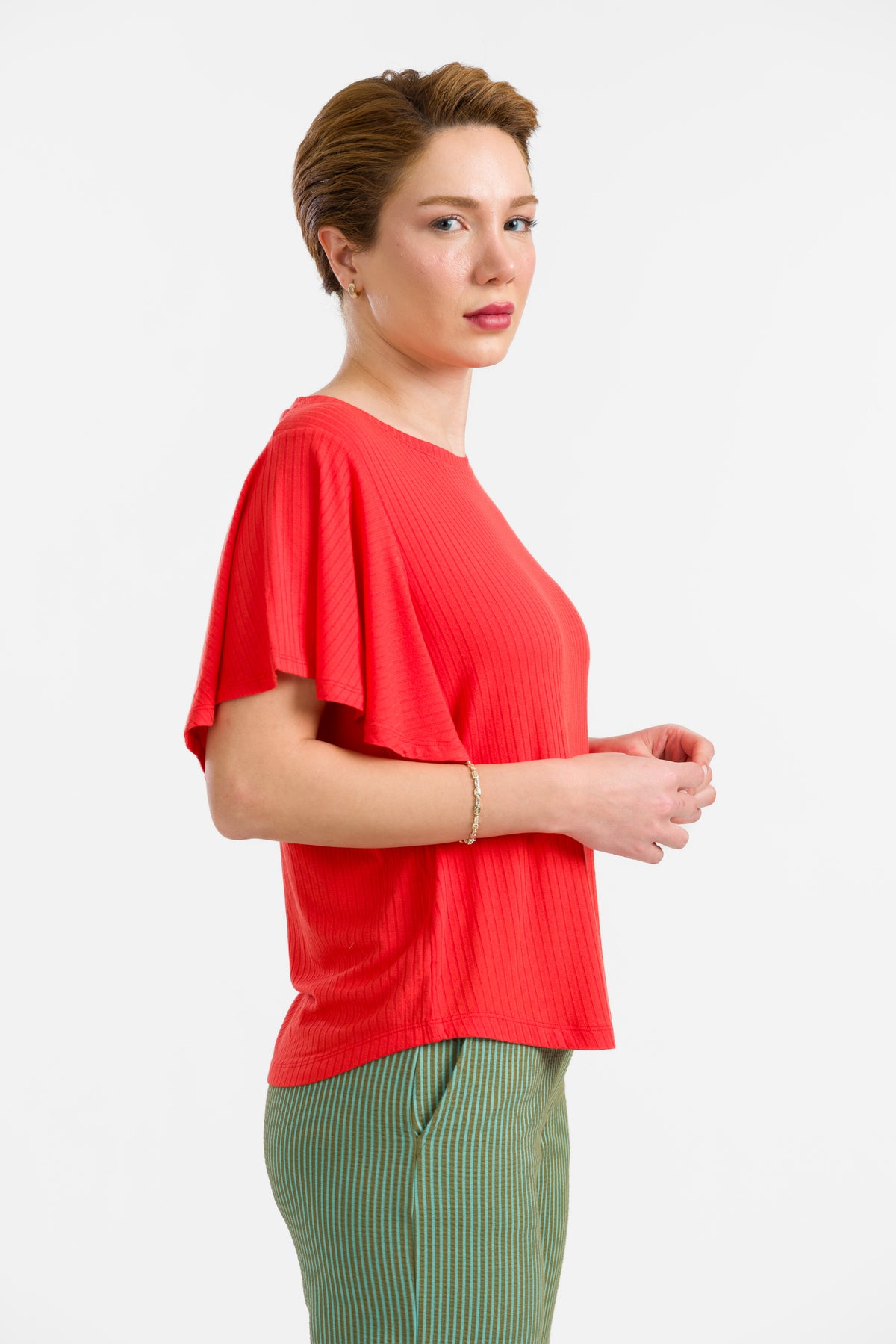 LaLamour - Sophie Top Short Butterfly Sleeve