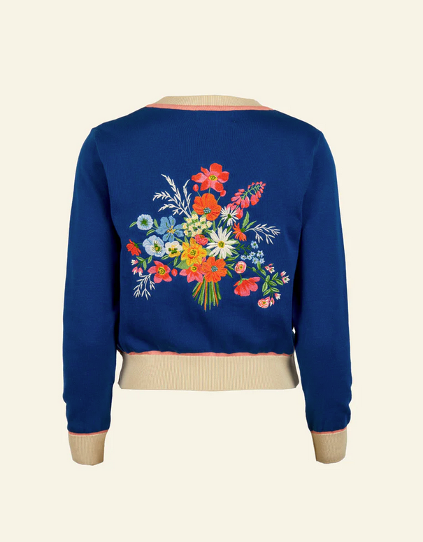PALAVA - Cardigan Vera Blue Posies