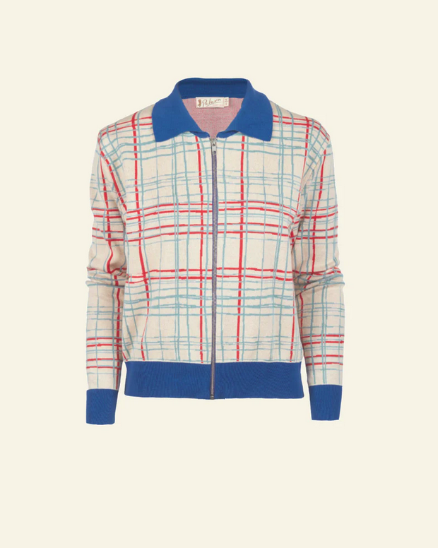 PALAVA - Cardigan Kate Cream Folk Check