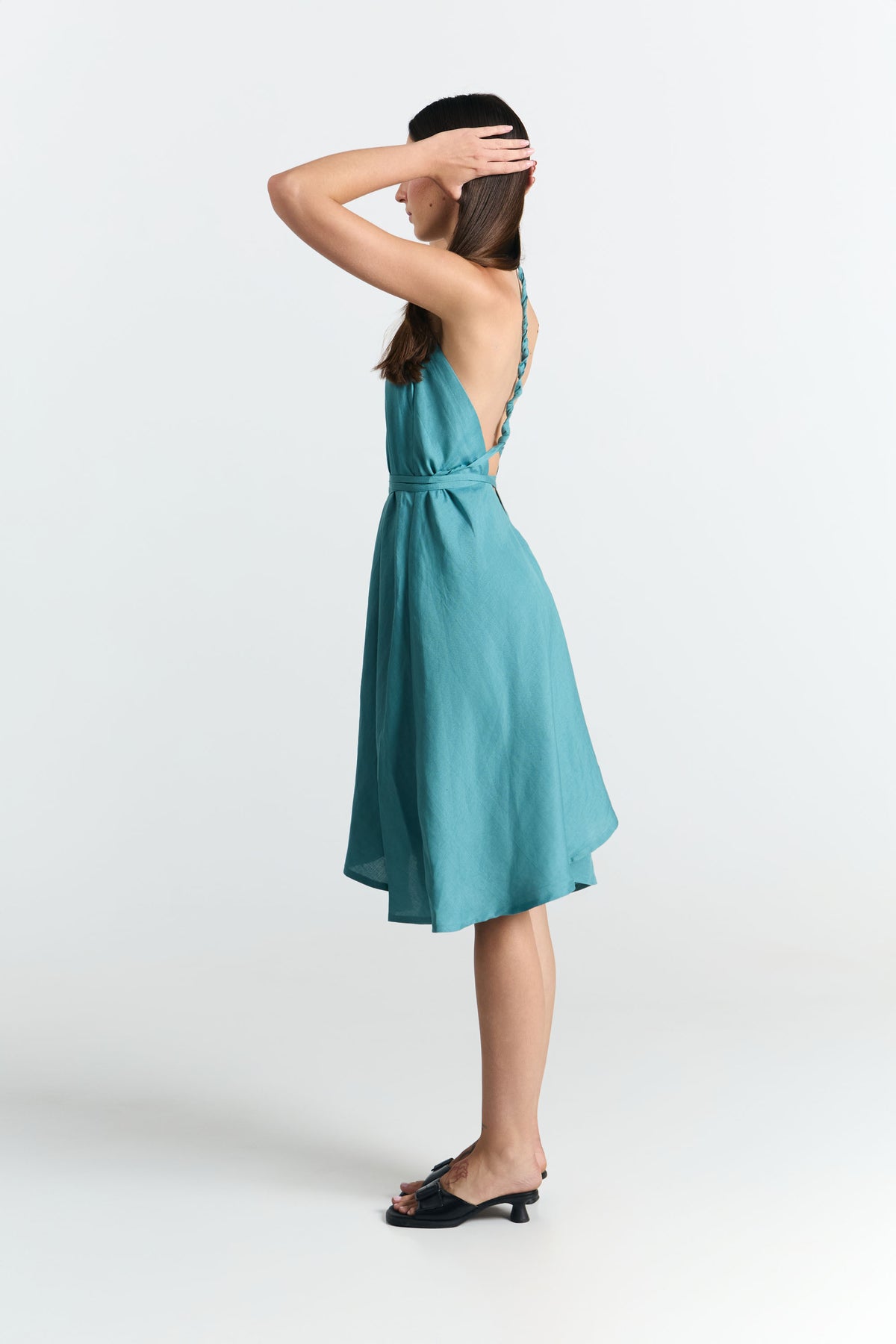Suite 13 - Kleid Multiposition Short Viskose Leinen