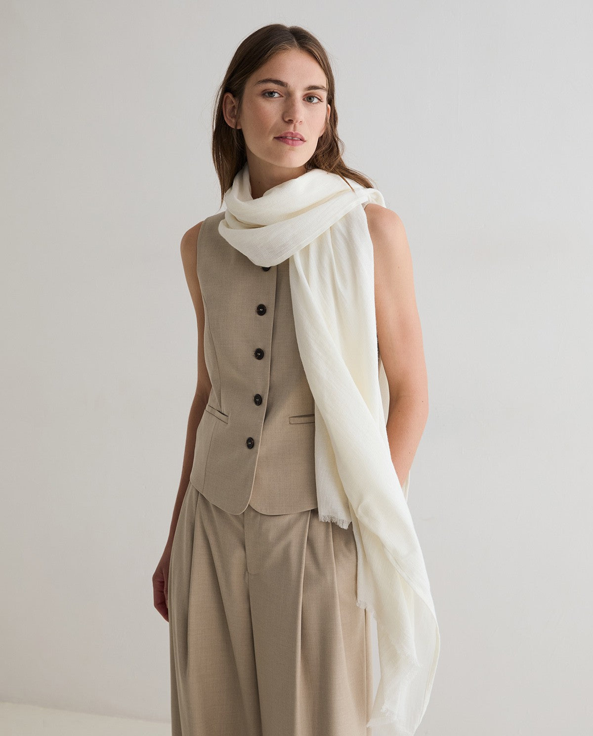 Yerse - Foulard mit Crinkle-Optik