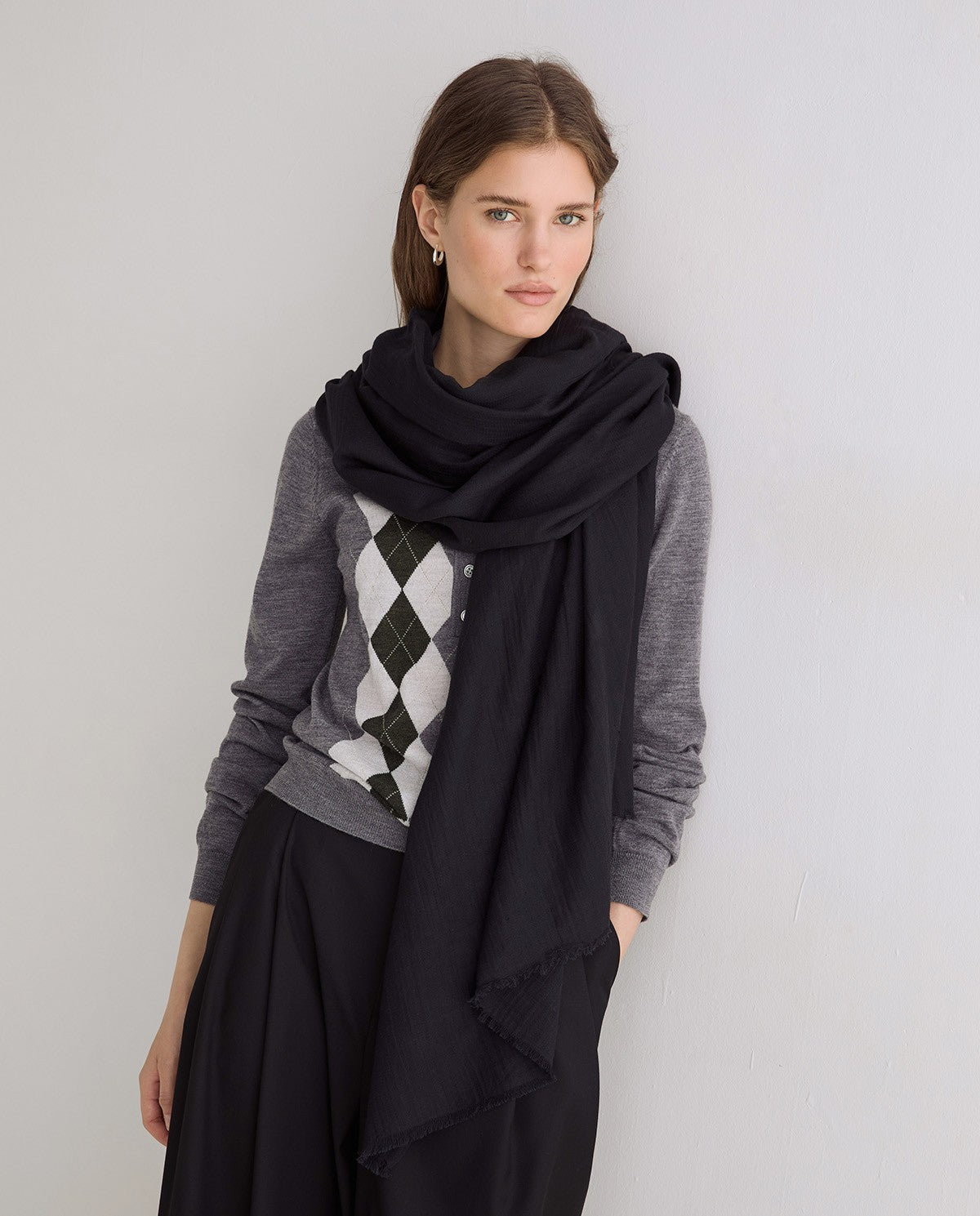 Yerse - Foulard mit Crinkle-Optik