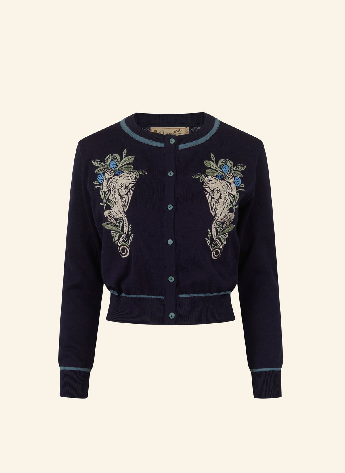 PALAVA - Cardigan Vera Navy Lizard