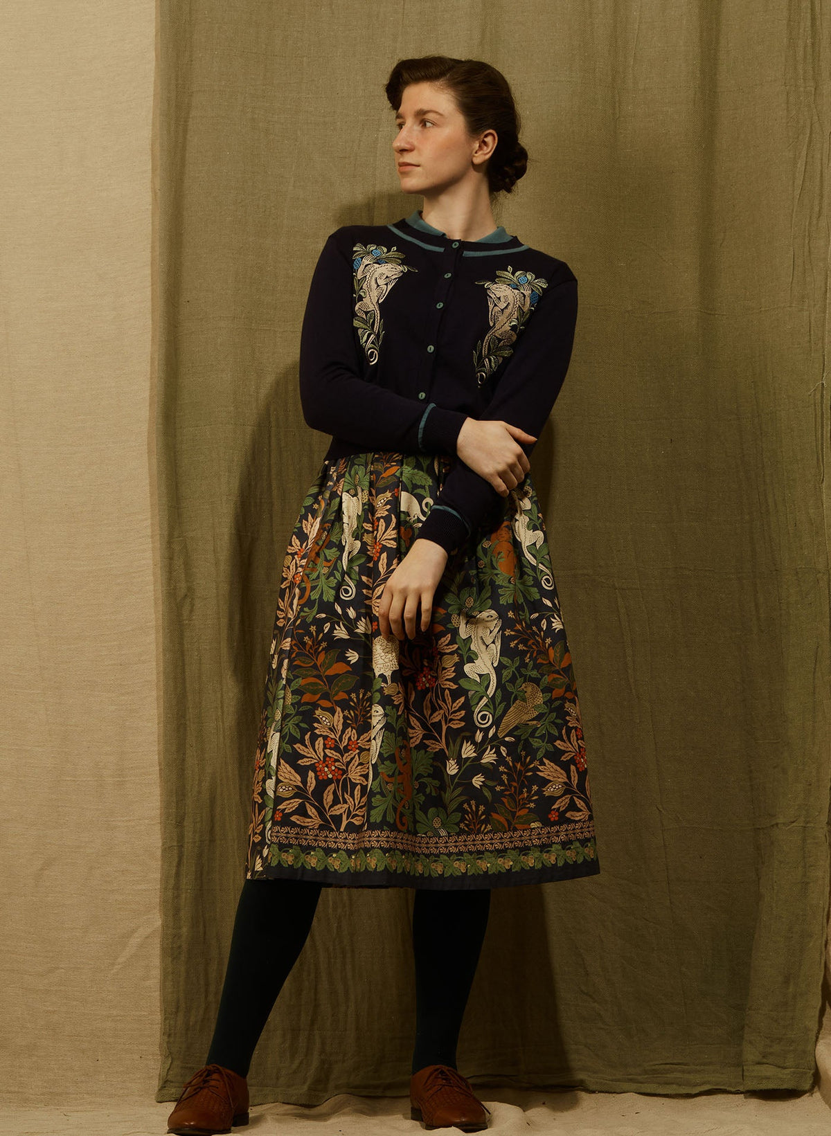PALAVA - Cardigan Vera Navy Lizard