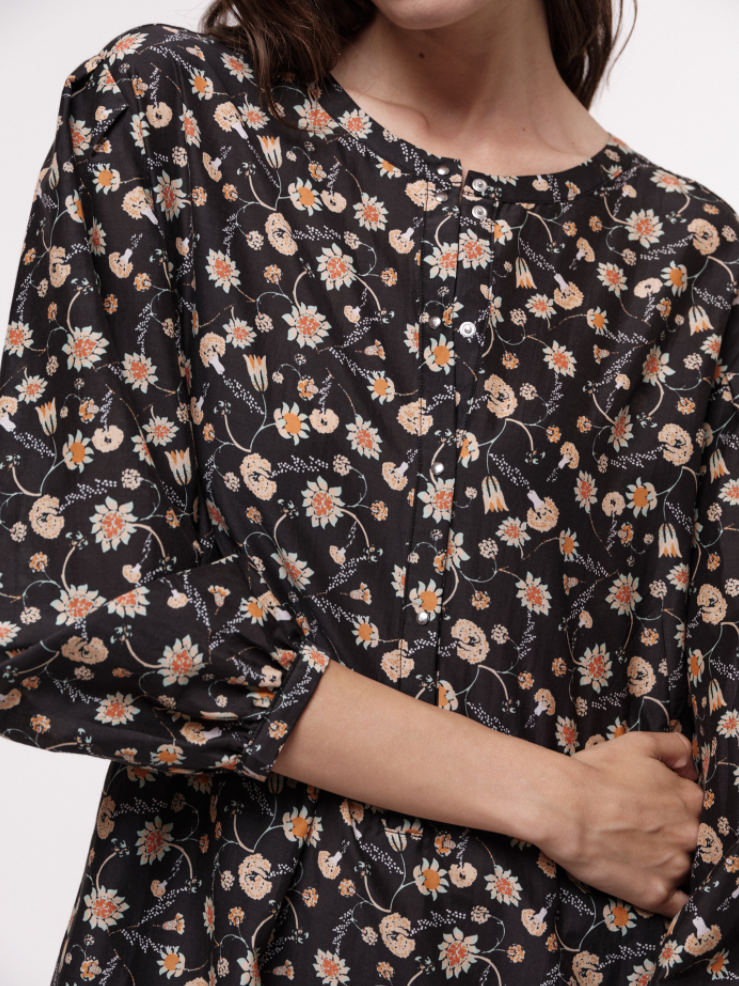 LANIUS - Midikleid Botanic Print