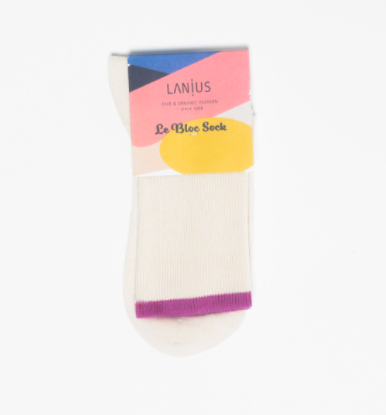 LANIUS - Rippenstrick-Socken (GOTS)
