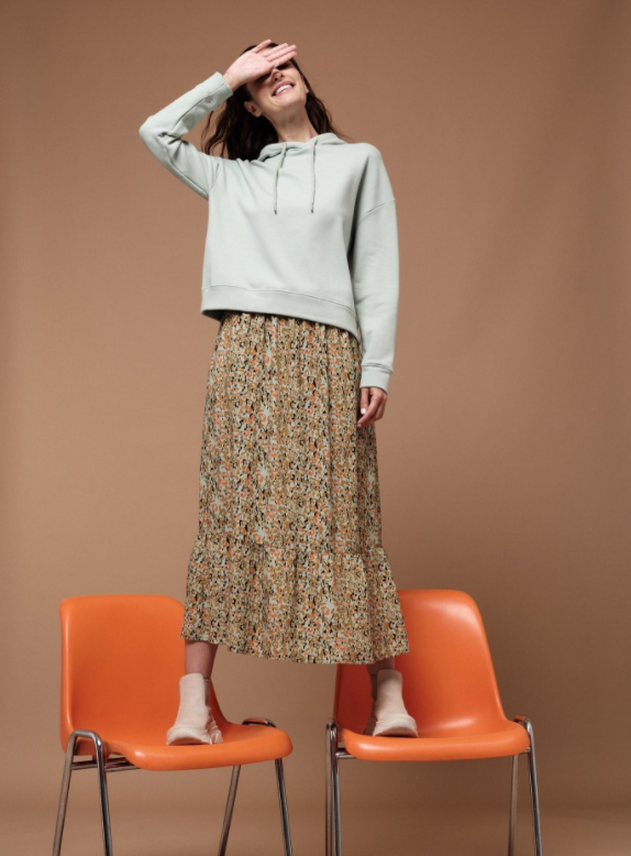 LANIUS - Kapuzensweatshirt GOTS