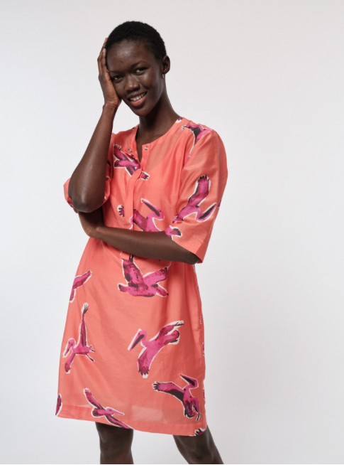 LANIUS - Kleid, Print: Pelican