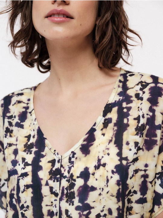 LANIUS - Leichtes Kleid mit Batik Print