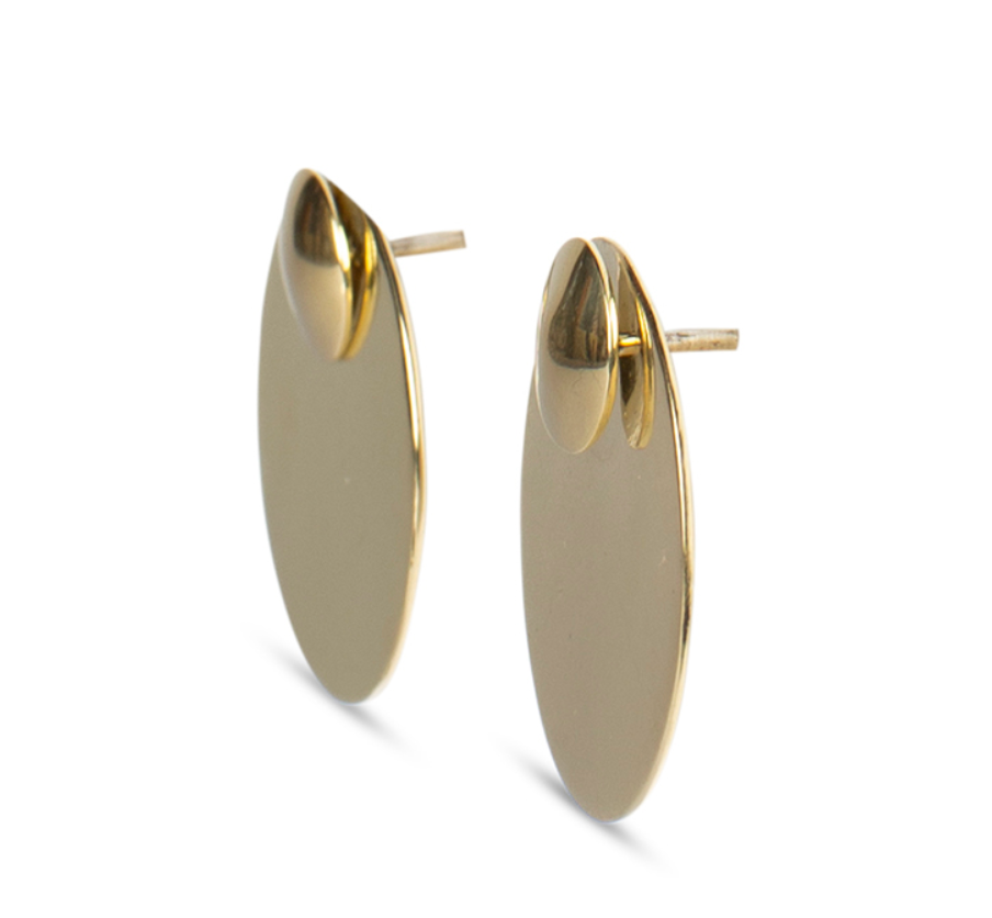 ting goods - Double Disc Ohrstecker (Messing)