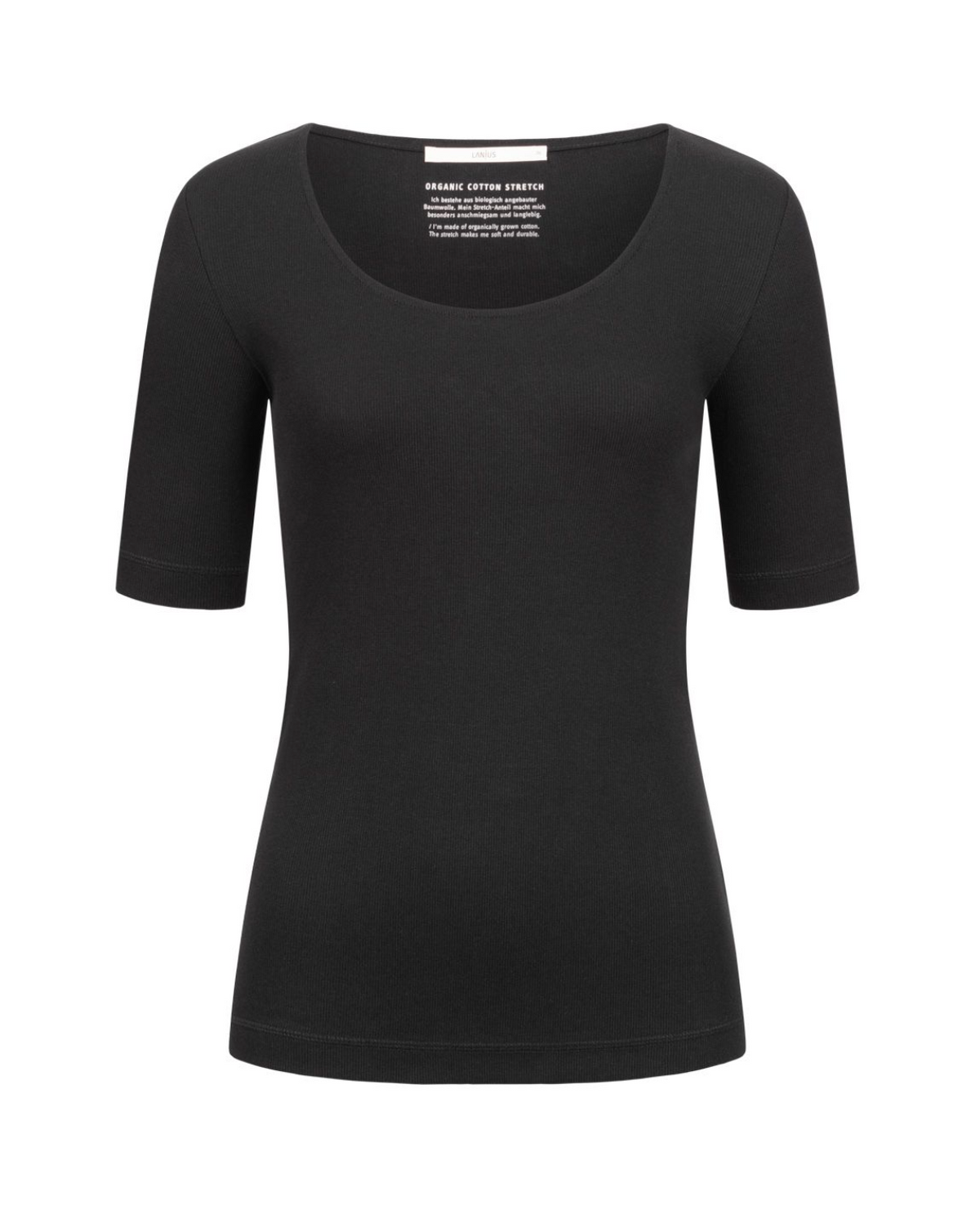 LANIUS - Halbarm-Shirt GOTS