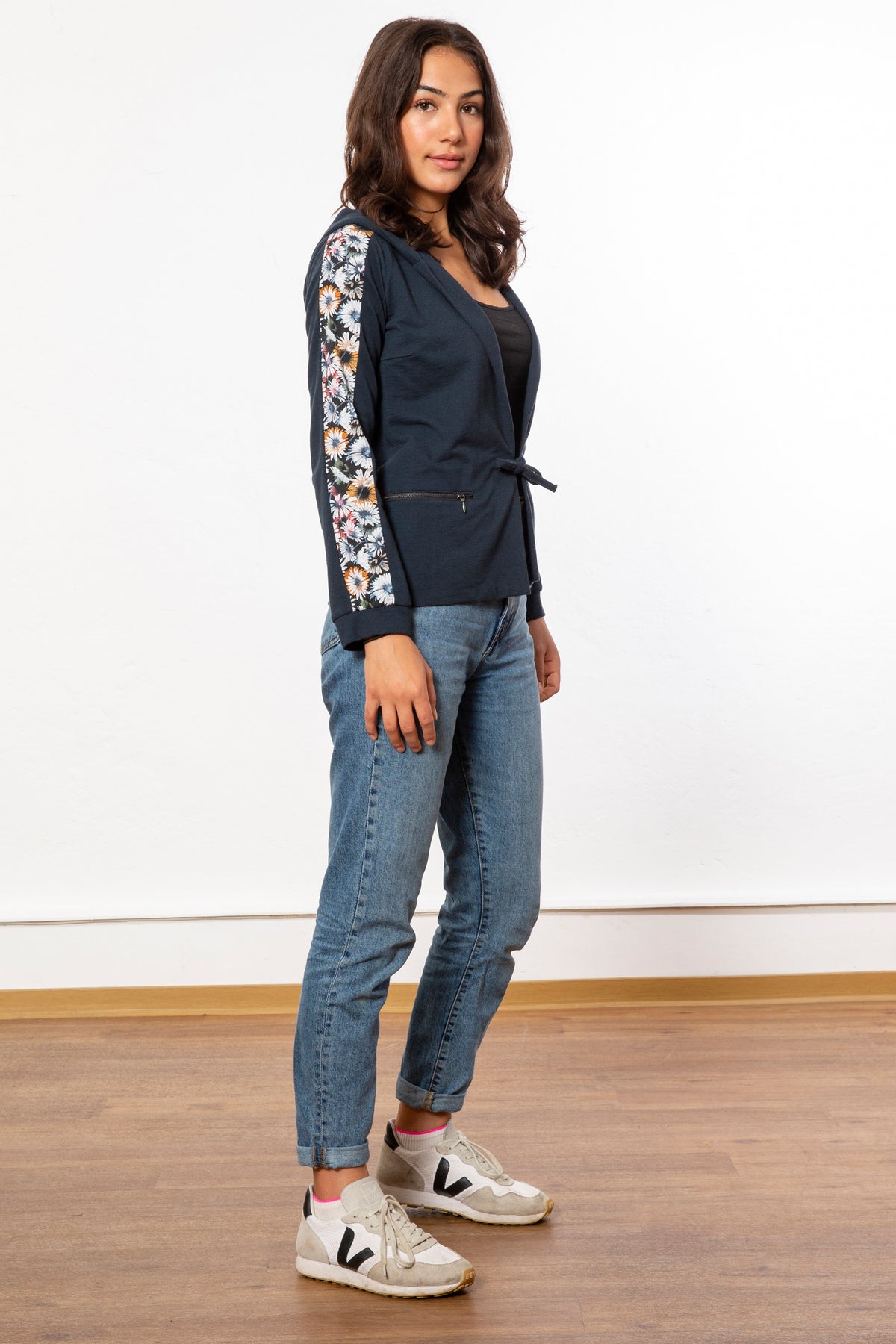 NIX - Kapuzen Sweater mit Blumenprint