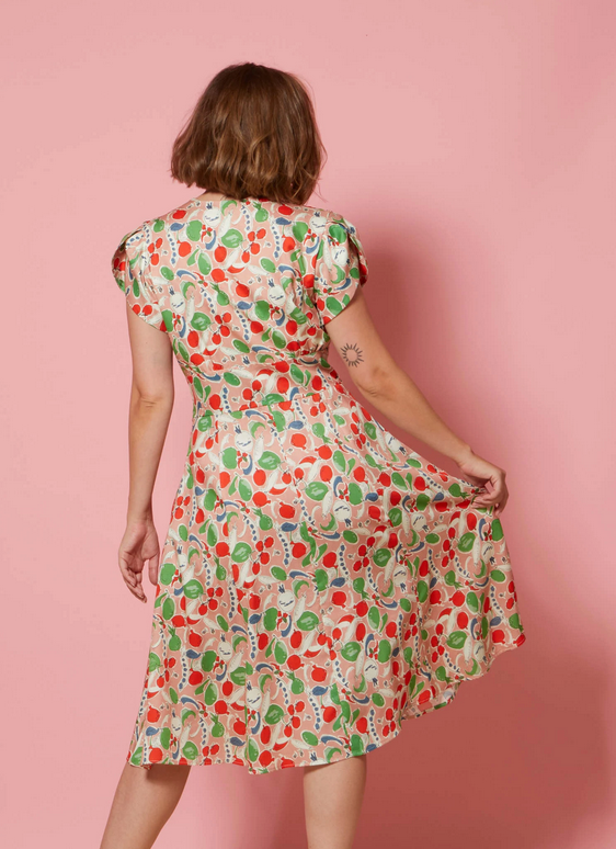 PALAVA - Kleid Rita Pink Grow your own dress