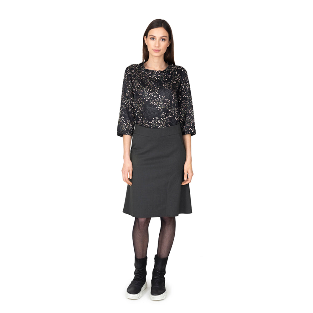 NIX - Seidenbluse Kragen, 3/4 Arm